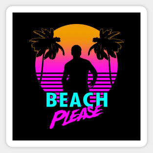 80's Spring Break Summer Beach Retro Meme Sticker